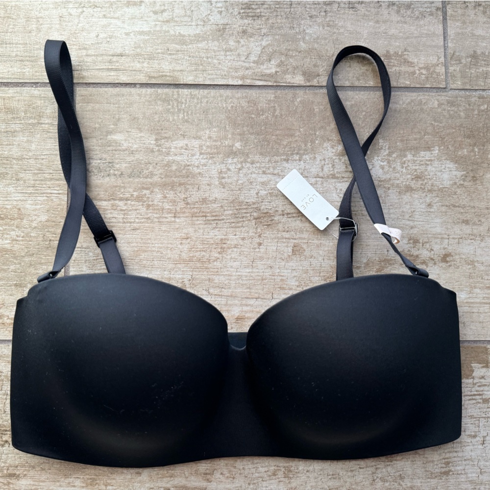 Gap - Love by Gap Black Convertible Strapless Bra 32DD NWT